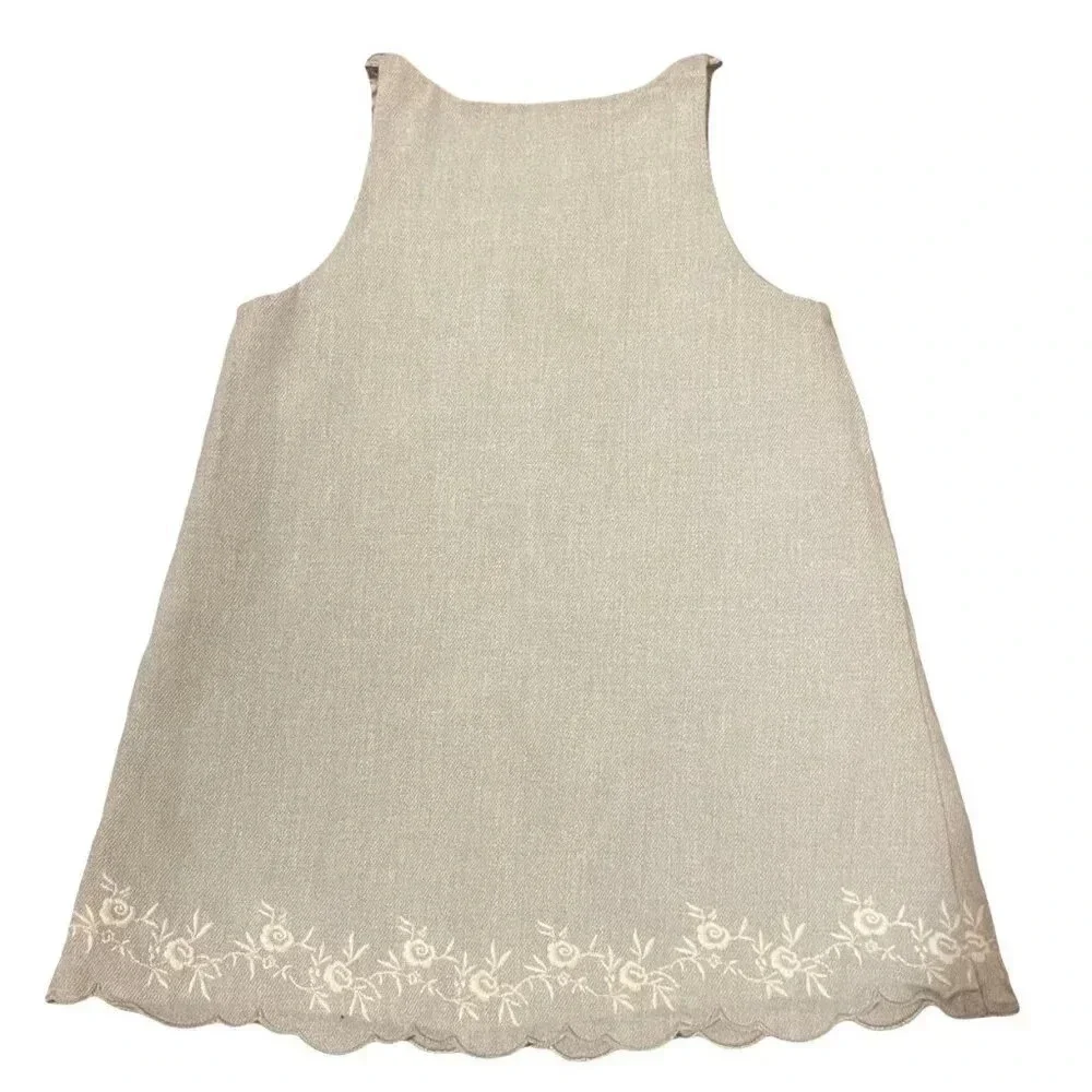 Janie & Jack Light Gray Denim Dress - Picture 2 of 5